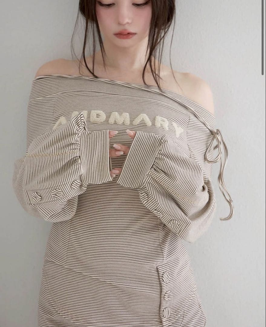 ワンピース andmary Ivy loose set up beige