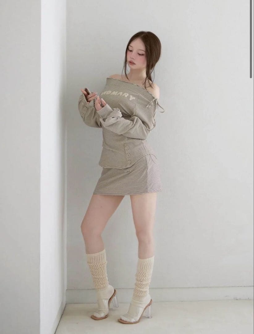 ワンピース andmary Ivy loose set up beige