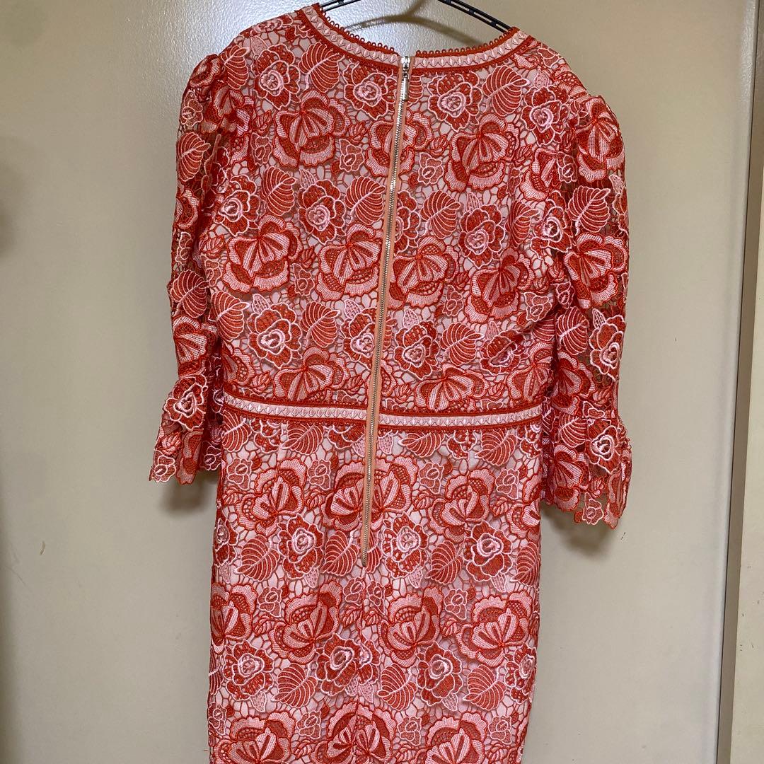 Settan 花柄レース ノースリーブワンピース 6号