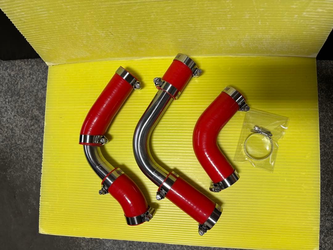 【しん様オーダー専用】ジムニーJA11ラジエターホース3点setSUSパイプMT