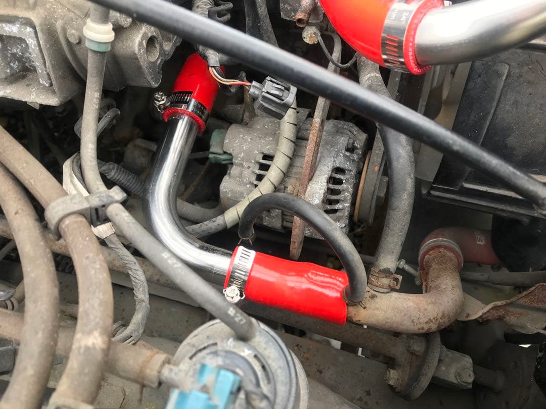 【しん様オーダー専用】ジムニーJA11ラジエターホース3点setSUSパイプMT