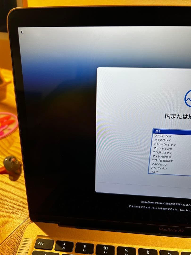 【美品】MacBook Air M1 13inch ゴールド 日本語配