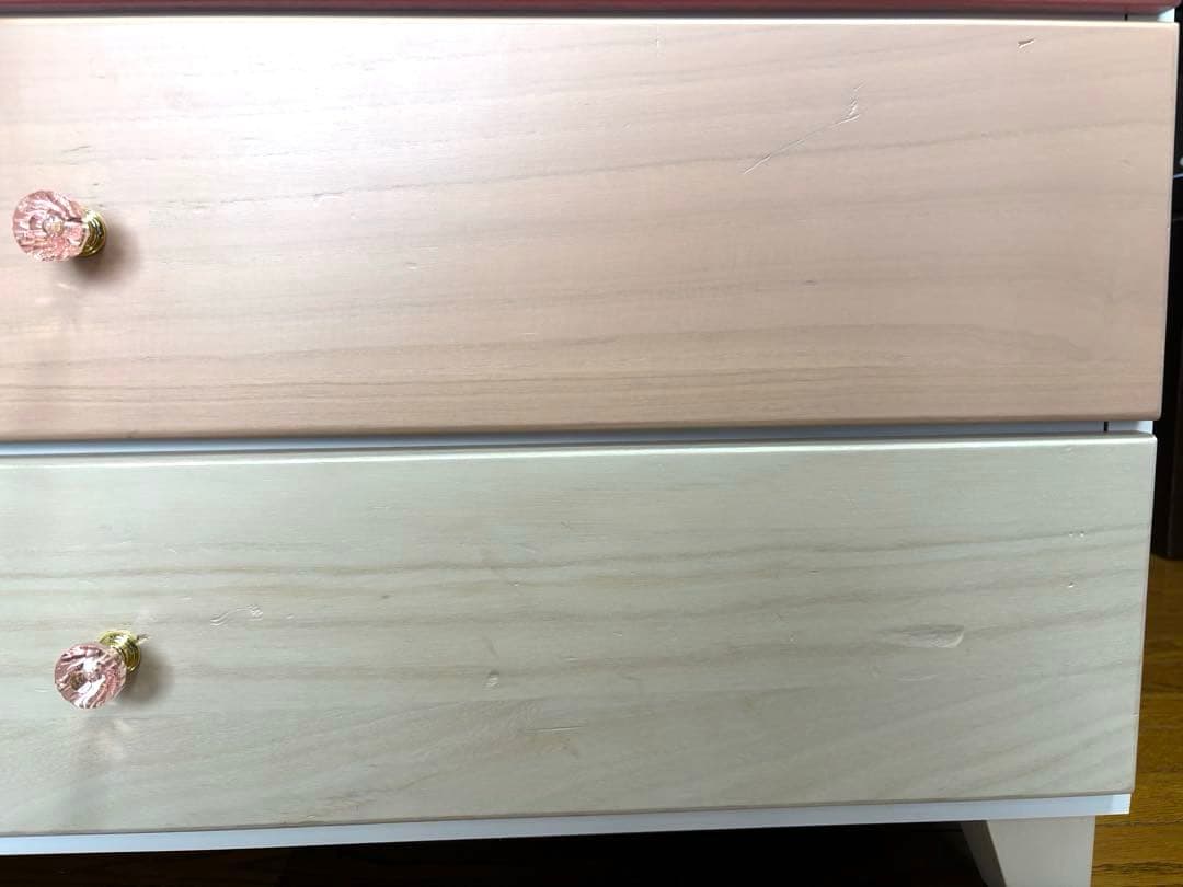 ※引き取り限定※ ニトリ　チェスト　タンス　ローチェスト　ピンク