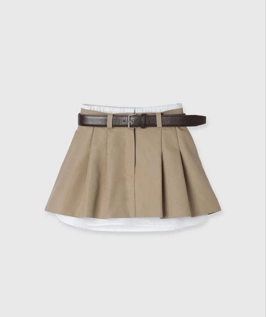 eimy istoire レイヤードプリーツミニスカート Mサイズ