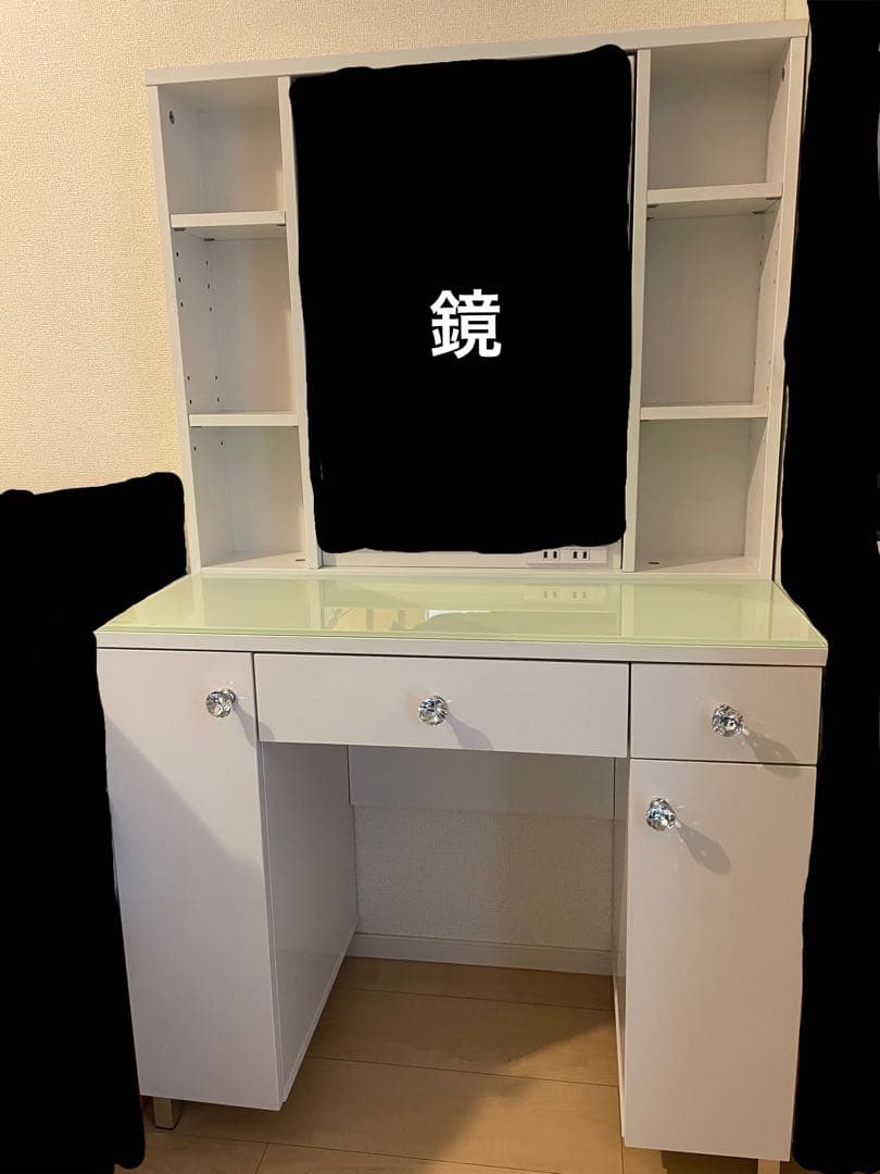ホワイト ドレッサー 鏡台