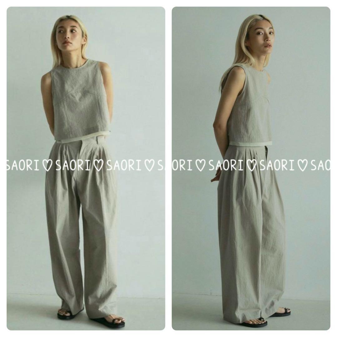 anuke【未使用に近い】Check Tuck Pants