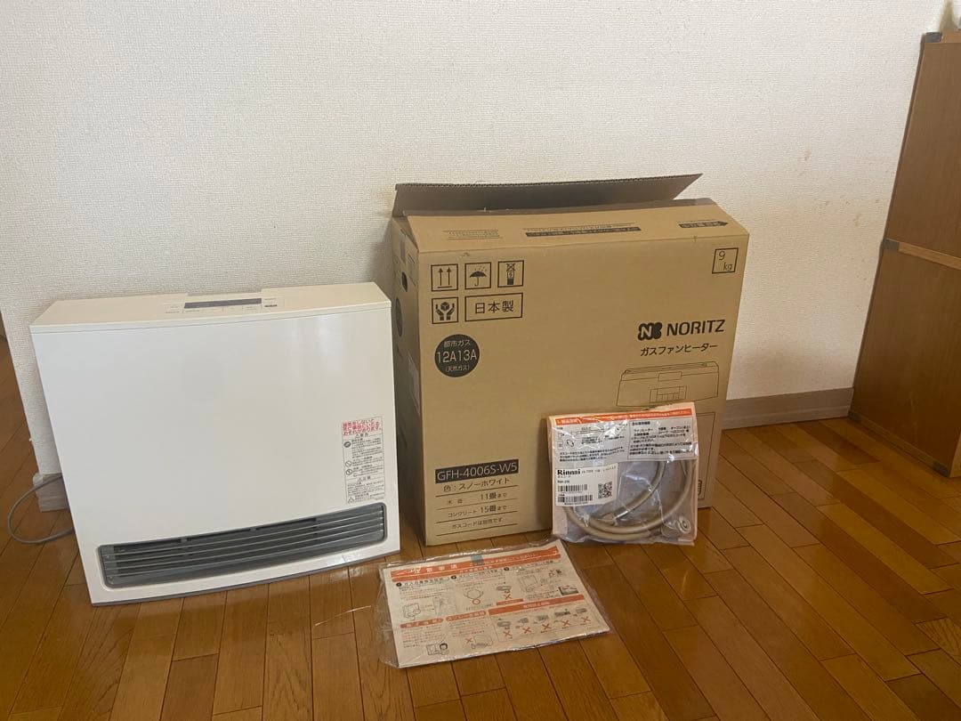 ノーリツ ガスファンヒーター GFH-4006-W5 都市ガス12/13A