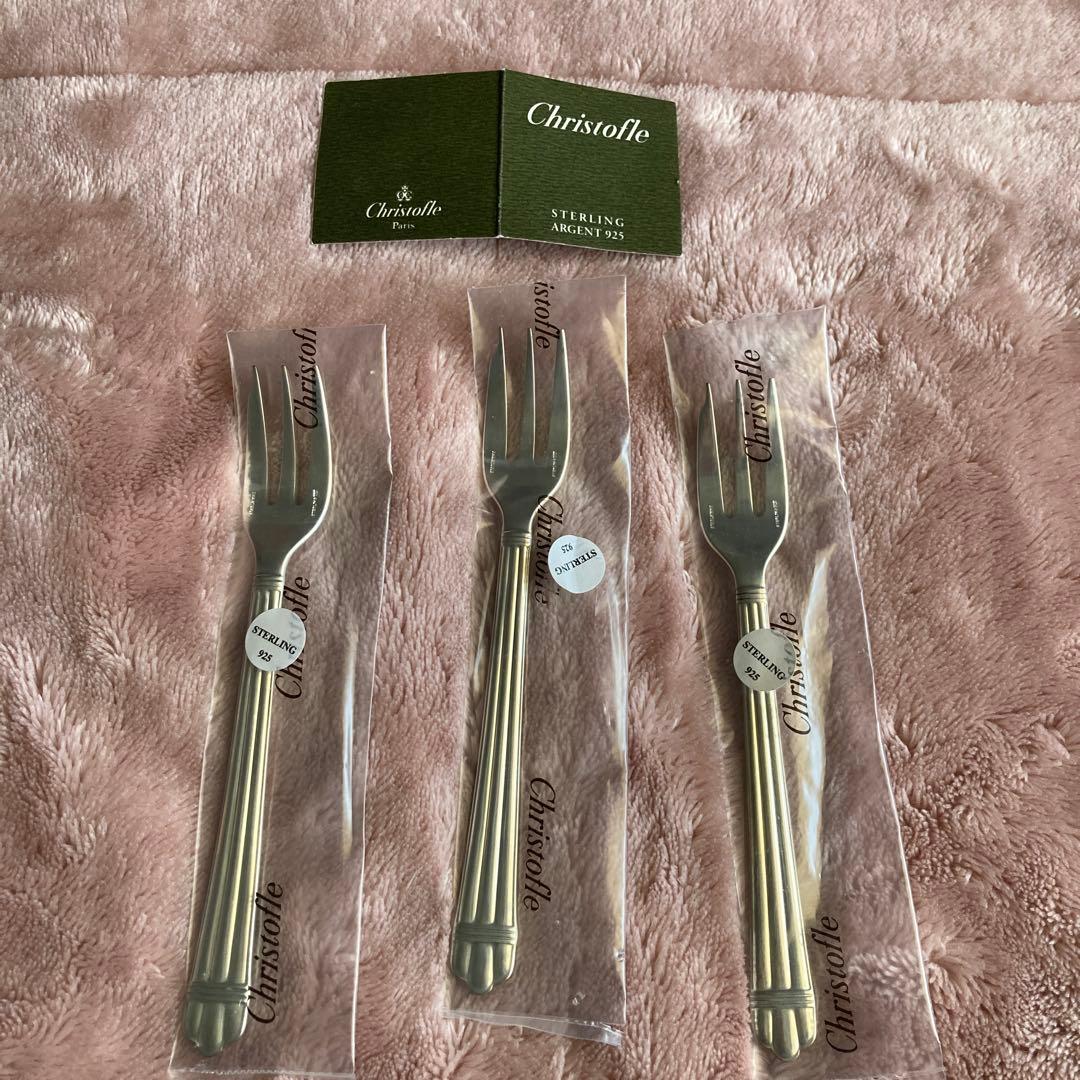 Christofle スターリングシルバー フォーク 3本セット