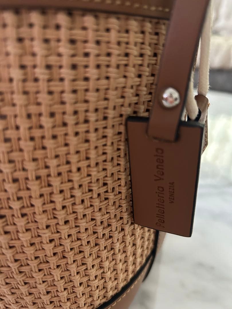 【新品未使用】Pelletteria Veneta かごバッグ ベージュ