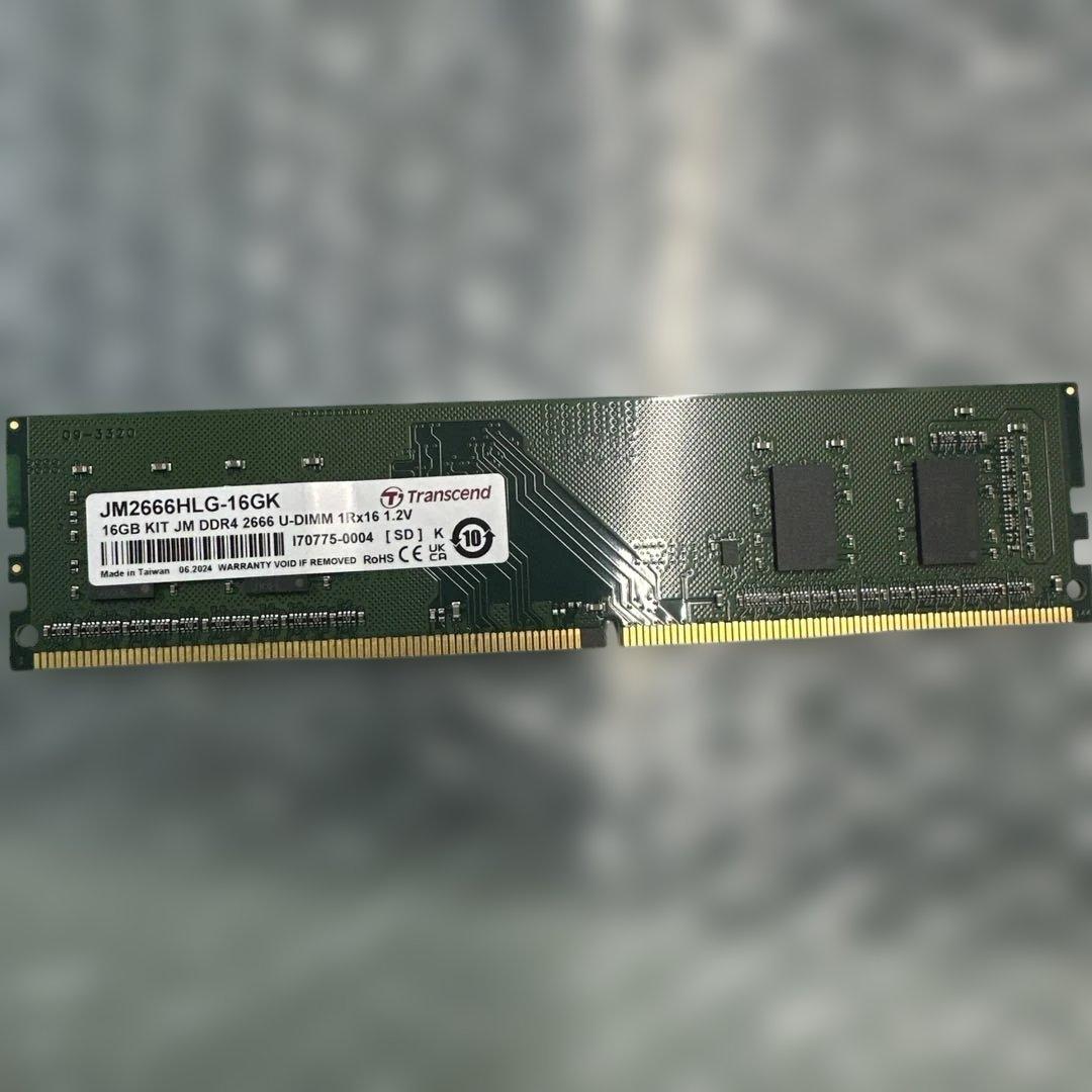 27. DDR4 16GB 16GB*1 DDR4 2666MHzメモリ