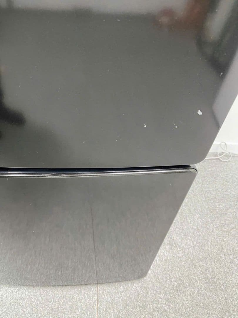 福岡配送、設置込み2022年製Haier JR-NF148CK ブラック冷蔵庫