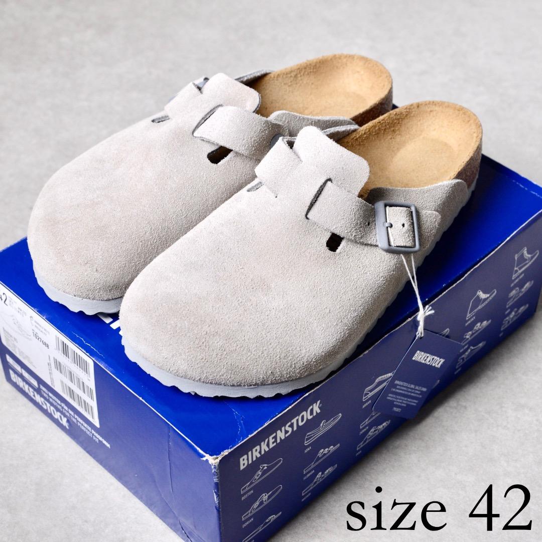 【未使用品】ビルケンシュトック ボストン BS ストーン グレー