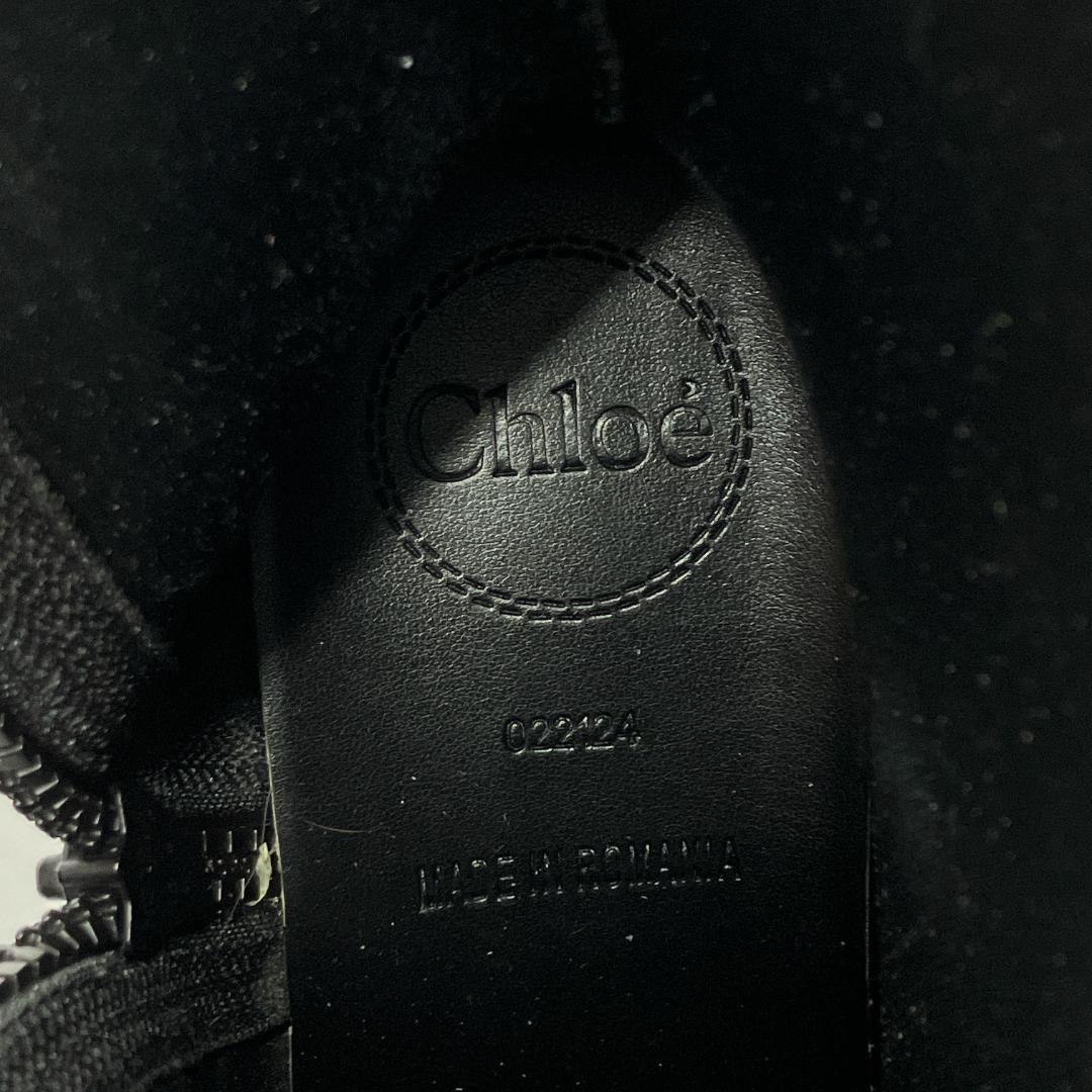 【美品】Chloé　8.6万 BETTY レインブーツ ラバー ブラック 40