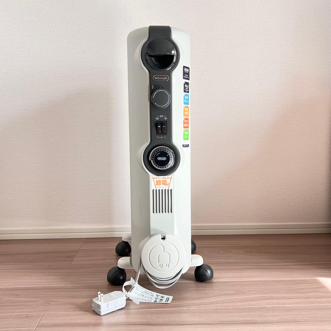 【極美品✨】 DeLonghi デロンギ オイルヒーター ホワイト 暖房器具 冬