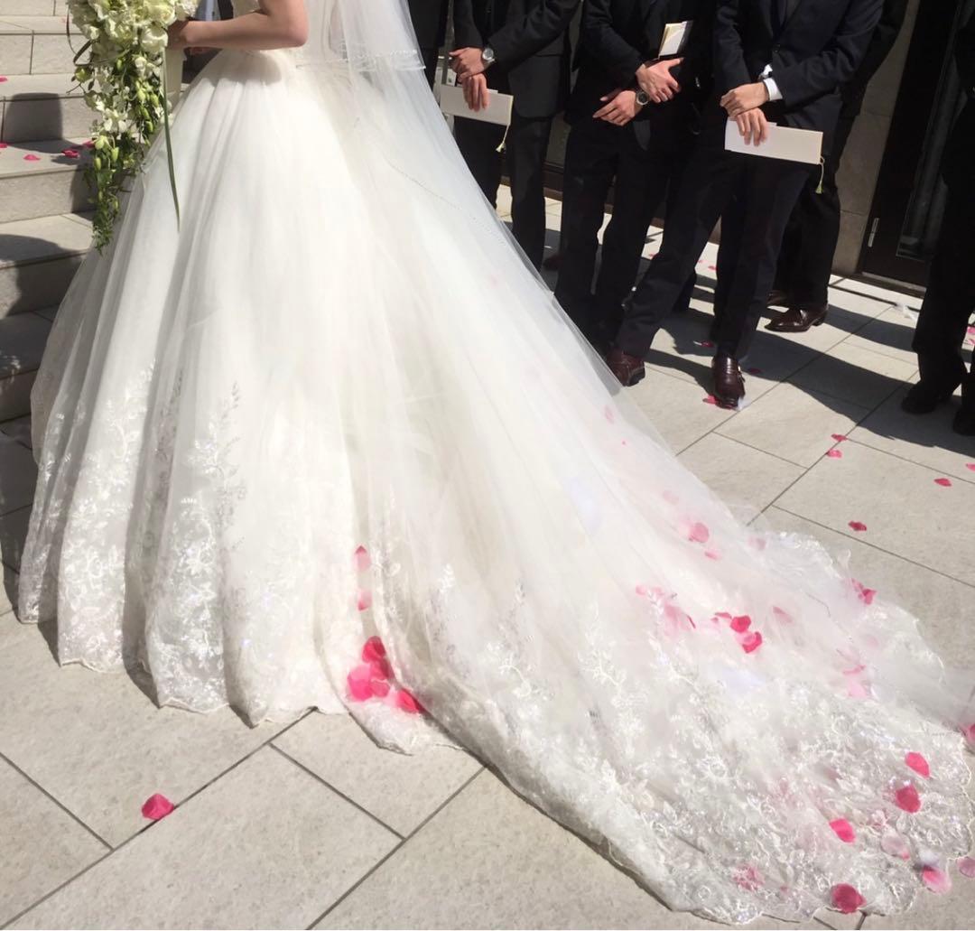 なな✳︎ウェディングドレス ニコル　9号　タカミブライダルベール セット