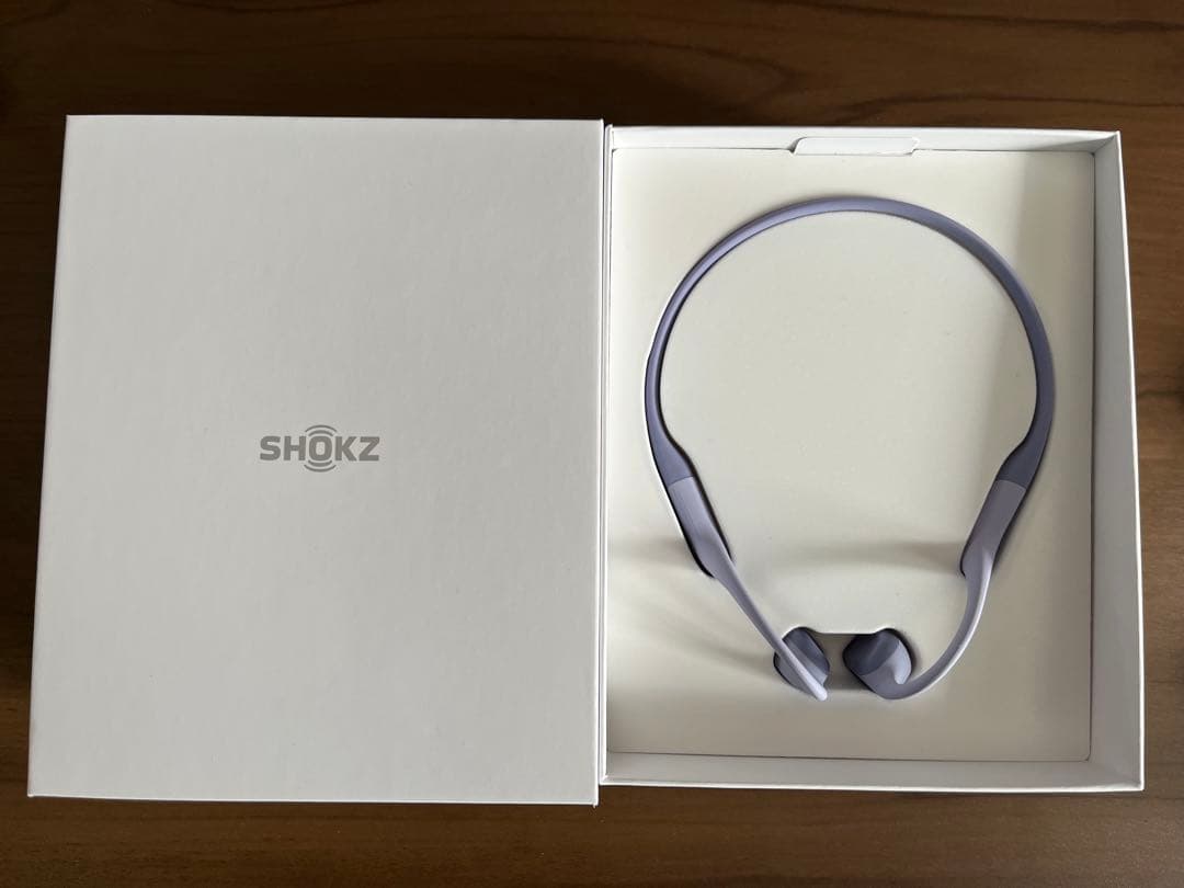 SHOKZ OpenRun 骨伝導イヤホン　パープル