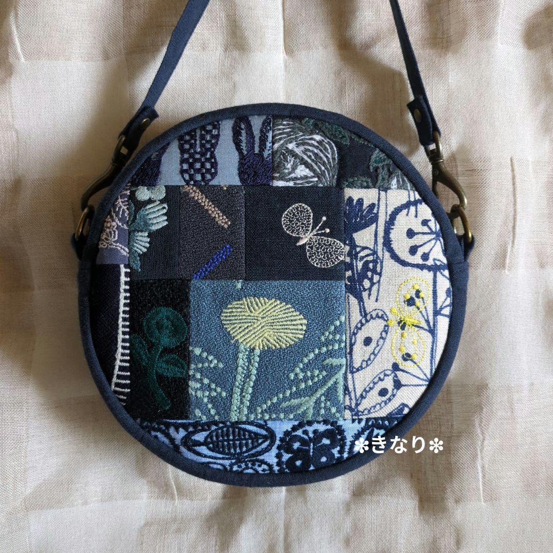 ハンドメイド まあるいポーチ ミナペルホネン生地使用♪