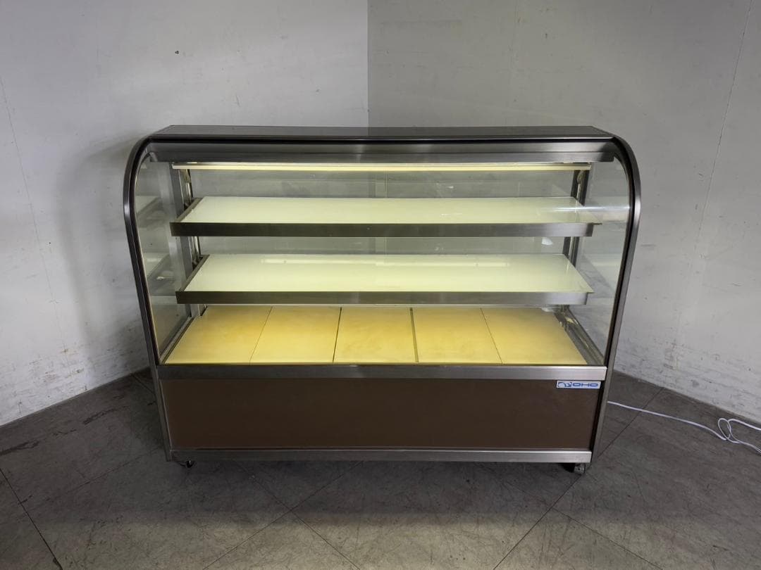 T6582☆美品☆大穂製作所☆ケーキケース☆OHGU-1500☆冷蔵ショーケース