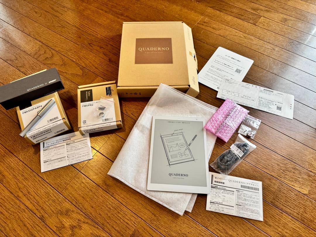 LAMYペン付 Fujitsu QUADERNO 電子メモパッド Gen2 A5