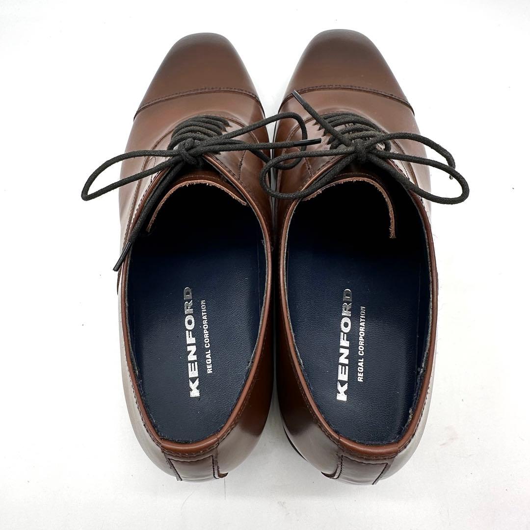 〈極美品〉KENFORD ケンフォード【25.5EEE】ストレートチップ