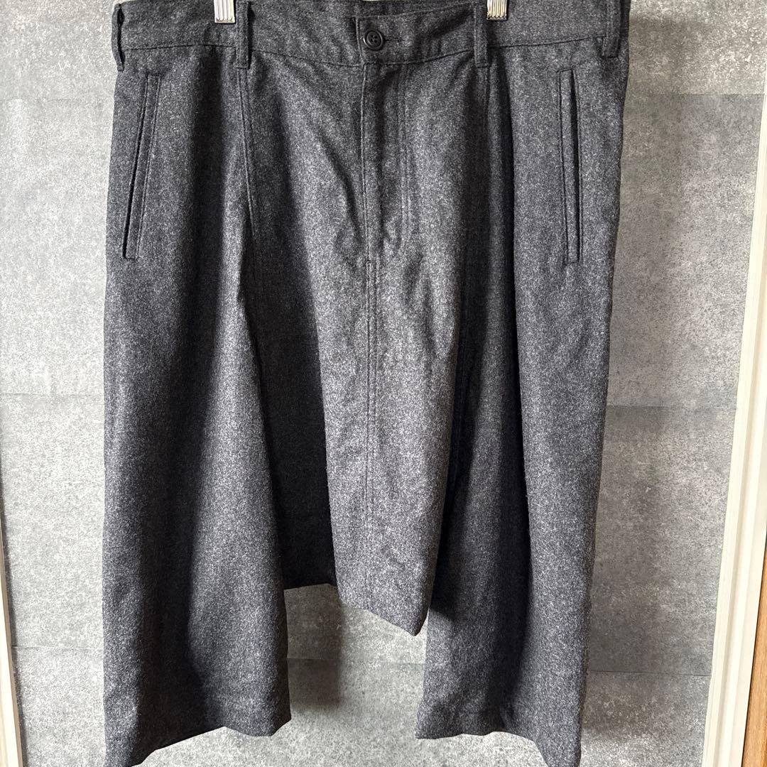 COMME des GARCONS ウールサルエルパンツ グレー Lサイズ