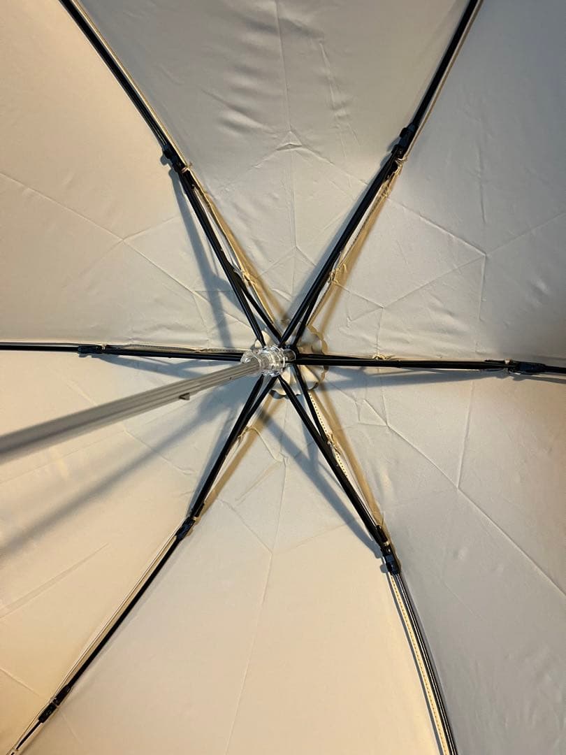 LANVIN ランバン　晴雨兼用折りたたみ傘 バイカラーローズ刺繍