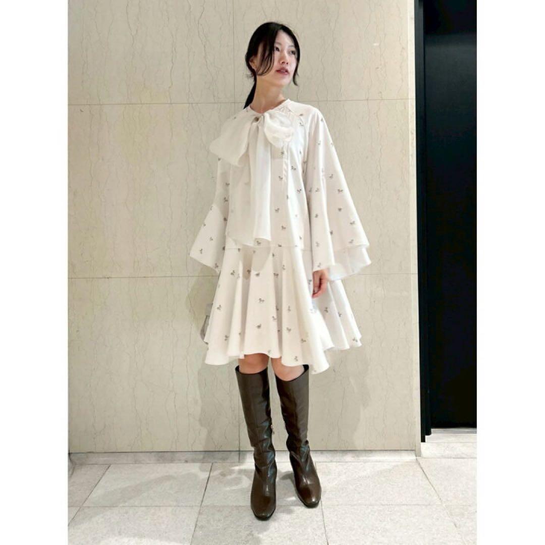 新品✴︎CELFORD セルフォード ビッグリボンフレアワンピース