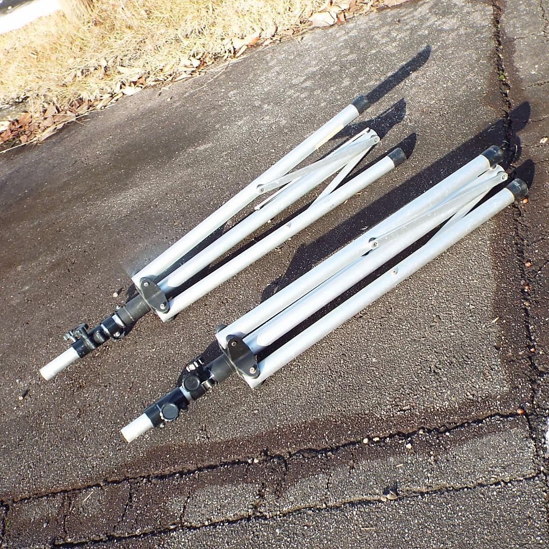 OHASHI_PA用スピーカースタンド_1870mm_アルミ_白_2本セット