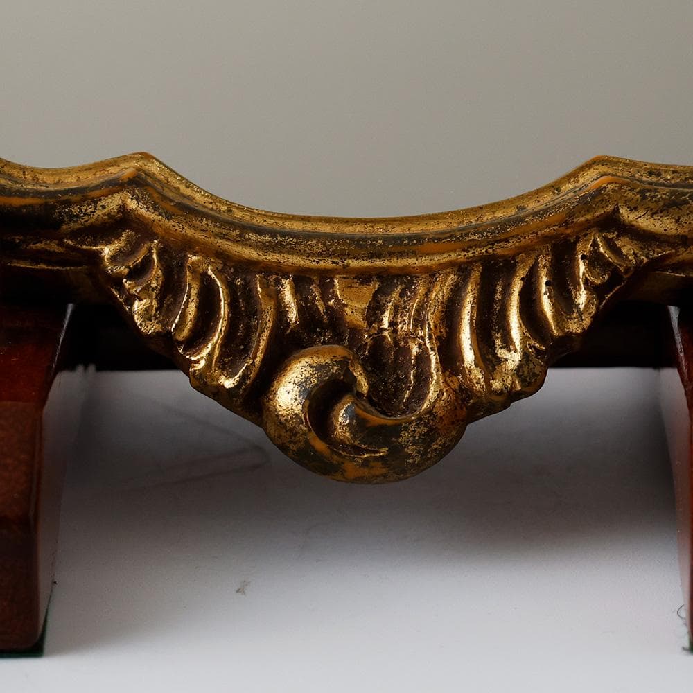 T　フランス直輸入 アンティークマルシェ 金縁ミラー