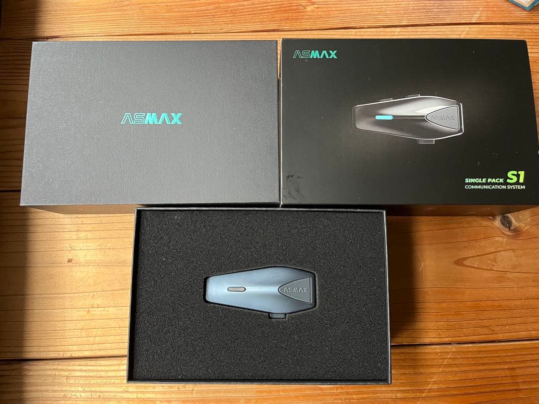 【バイク用品】ASMAX S1 コミュニケーションシステム シングルパック