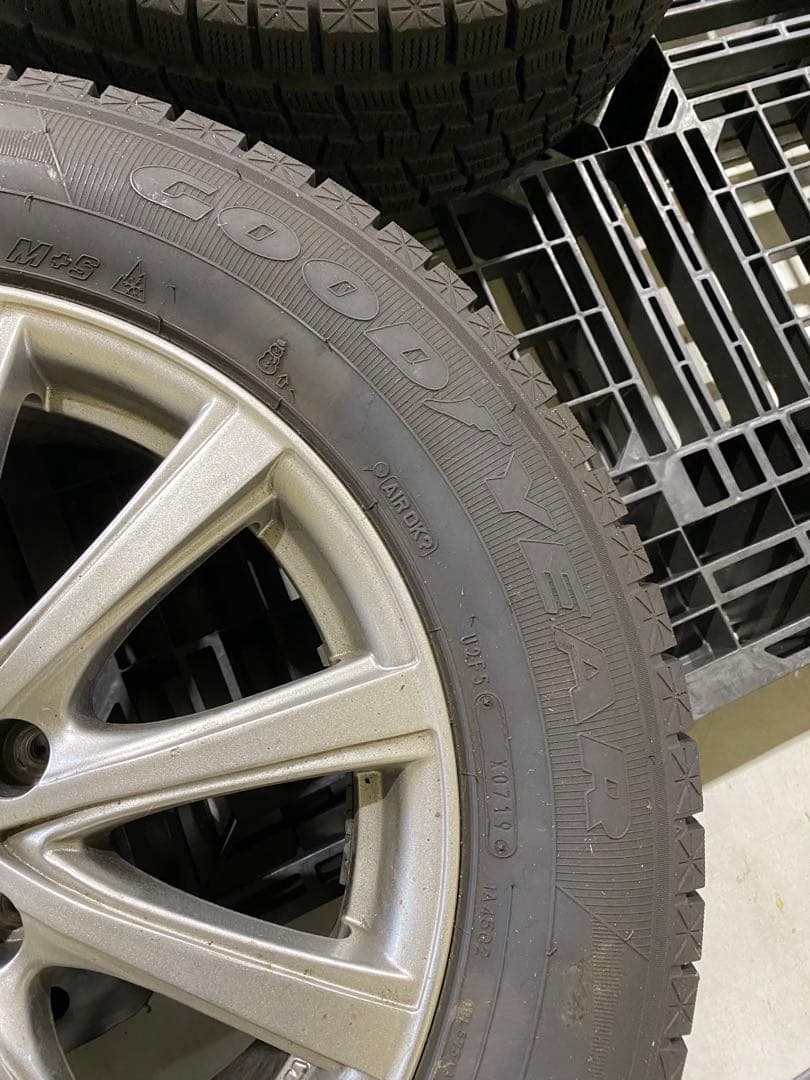 225/65R17 5スポークホイールセット 4本　スタッドレス半年使用