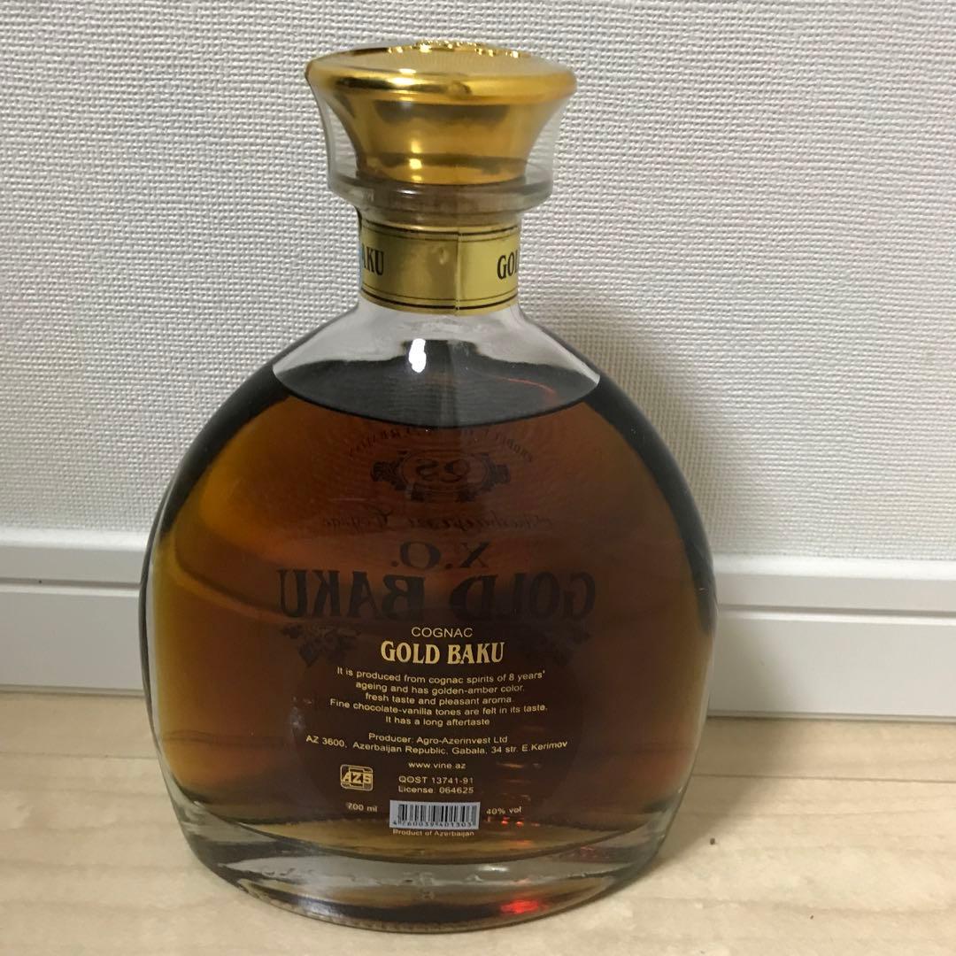 【コニャック】Gold Baku cognac X.O. 700ml 40%