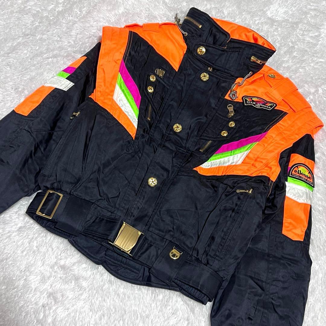 美品　vintage スキーウェア　セットアップ　エレッセ　スノーウェア