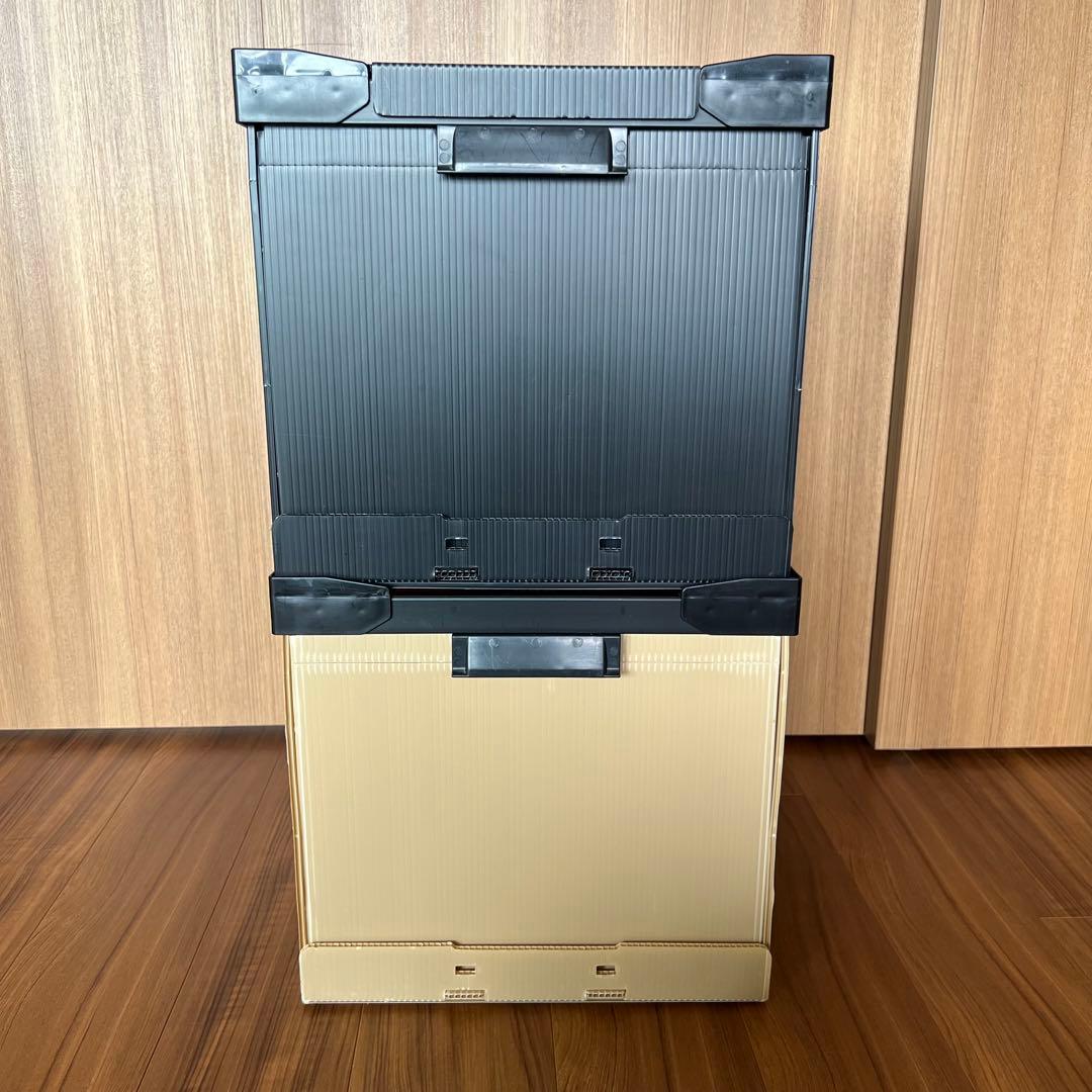 DMRオリジナル収納2個＋蓋セット ダンスミュージックレコード コンテナ