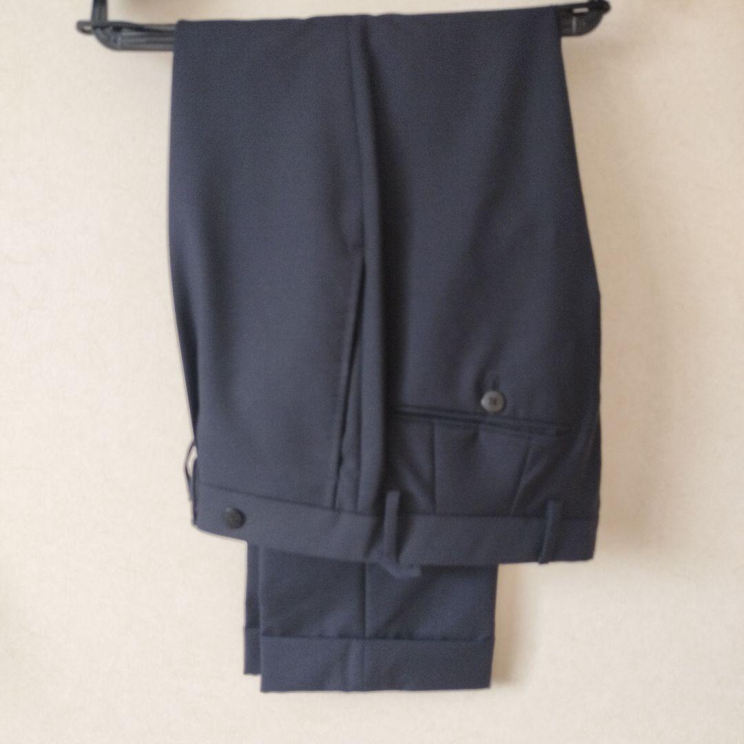 【最終値下】CARUSO ダブルブレスト ネイビー スーツ　44 ウールモヘア