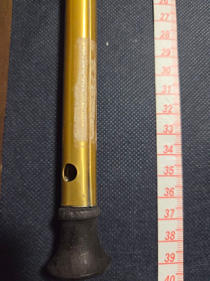 ※tass 時代物 神風印行進横笛 金色 元箱付き