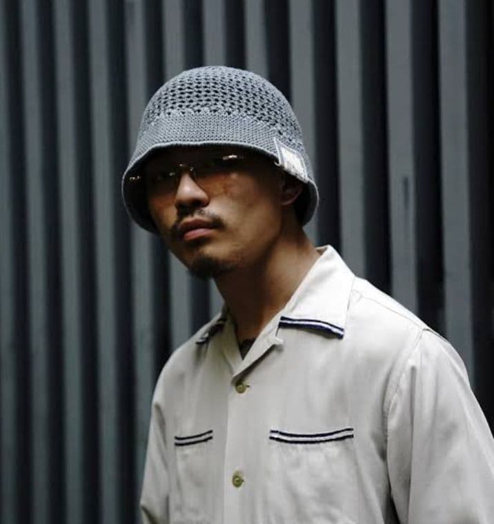 H.W. DOG & CO. ニット帽 ブルーグレー ONE