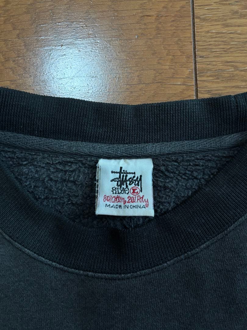 stussy sport 90sスウェット　刺繍ロゴ　トレーナー