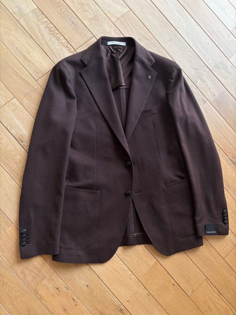 ※サカマユ　未使用 タリアトーレ カシミヤ混ジャケット　ブラウン48