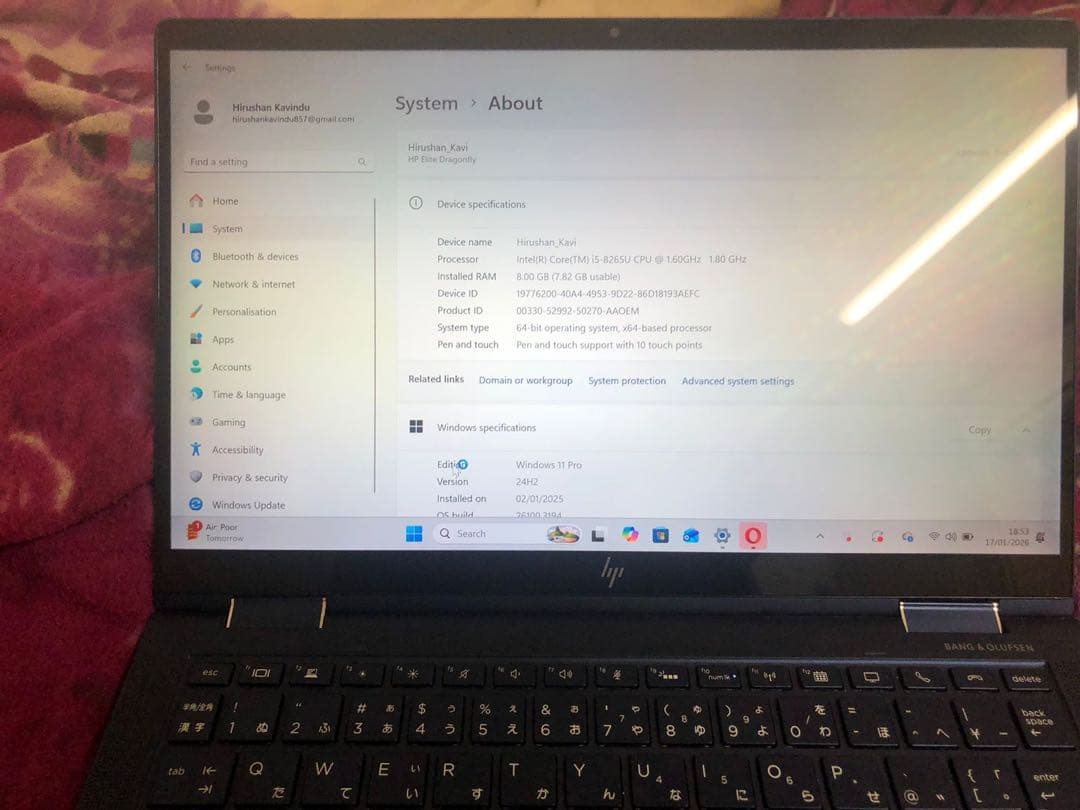 HP HP Elite Dragonfly LTEモジュール