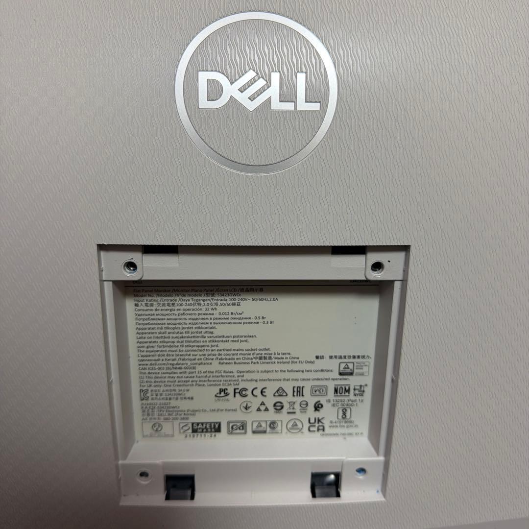 美品 Dell S3423DWC 34インチ 曲面 USB-Cモニター　元箱あり