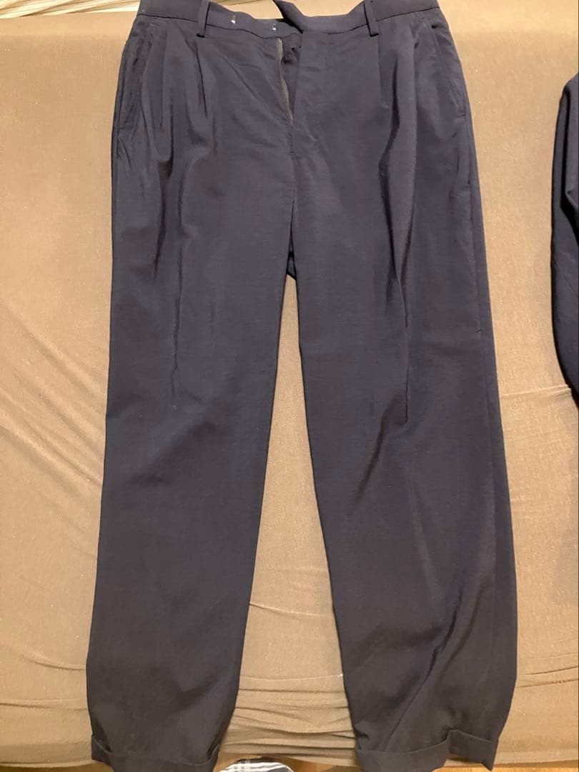 comoli セットアップ　ウール2bジャケット　ウール2タックパンツ　サイズ2