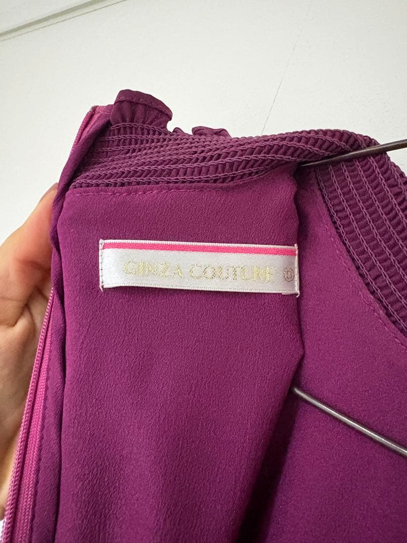 GINZA COUTURE パープル マキシドレス