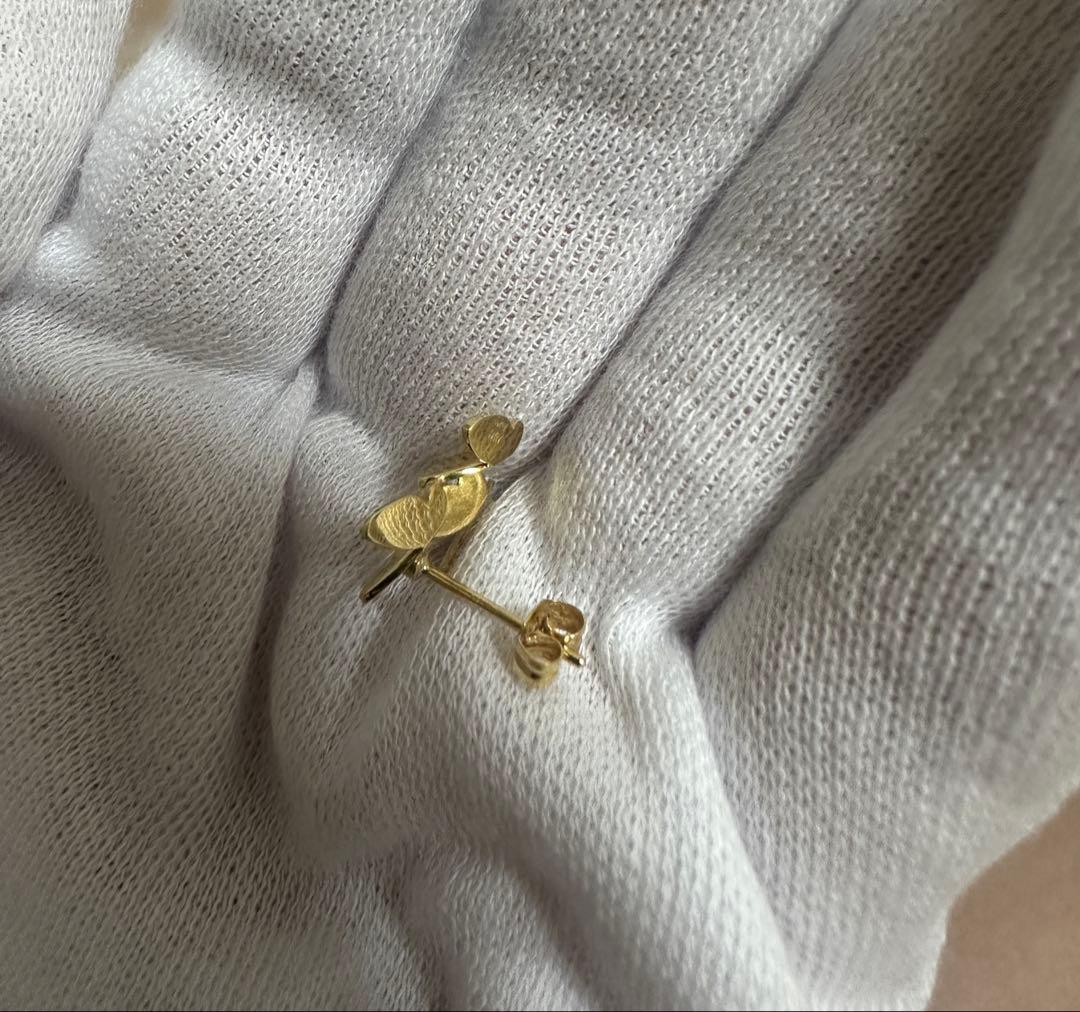 AHKAH パピヨンプリリアン ピアス(片耳用)