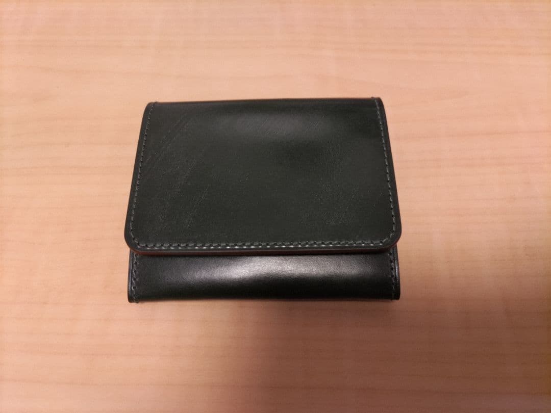 GANZOガンゾAVONエイボンコンパクト二つ折り財布ブリティッシュグリーン