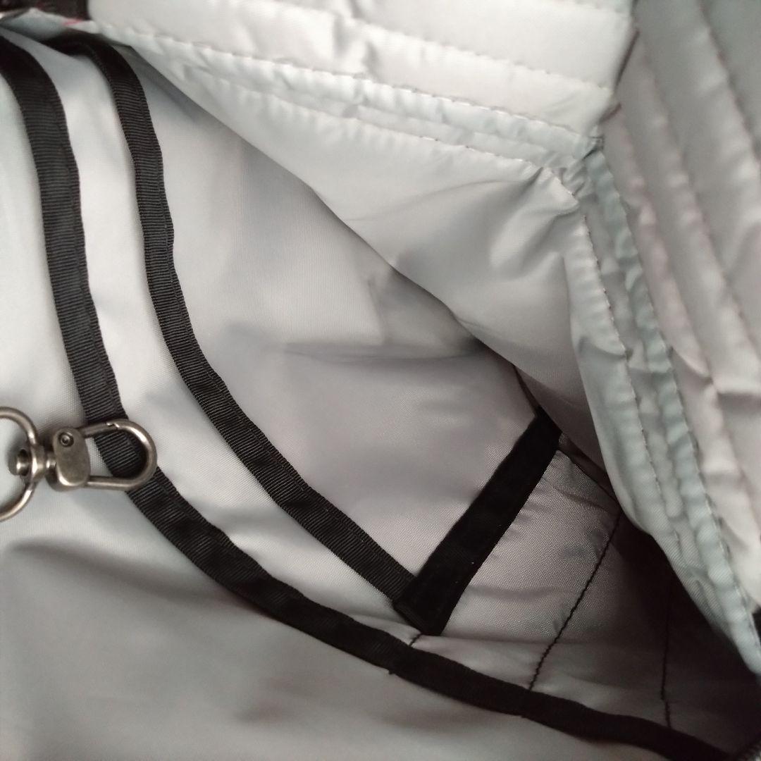 【美品】ヘルシーバックバッグ　ビッグバッグ　ルビー　赤紫　ワインレッド