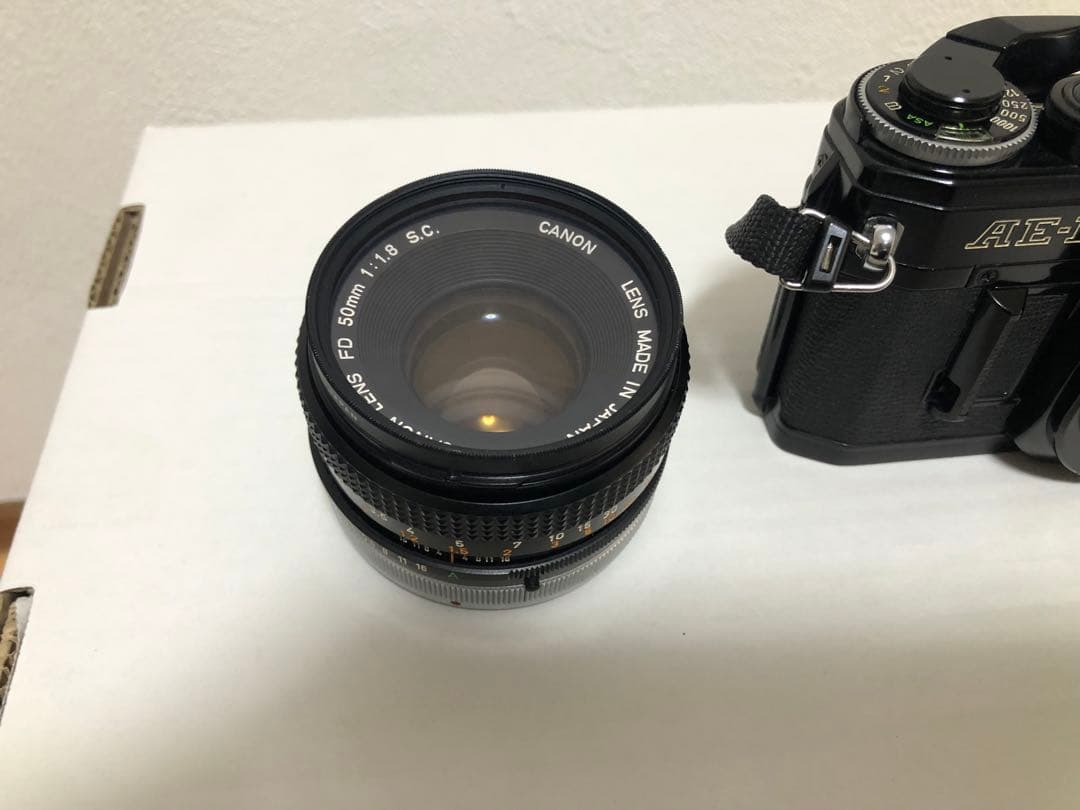 【美品中古】Canon AE-1 フィルム一眼レフカメラ　説明書カタログ付き