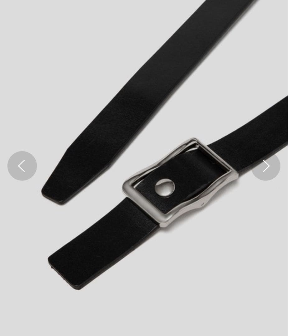 ENOF leather belt シルバー