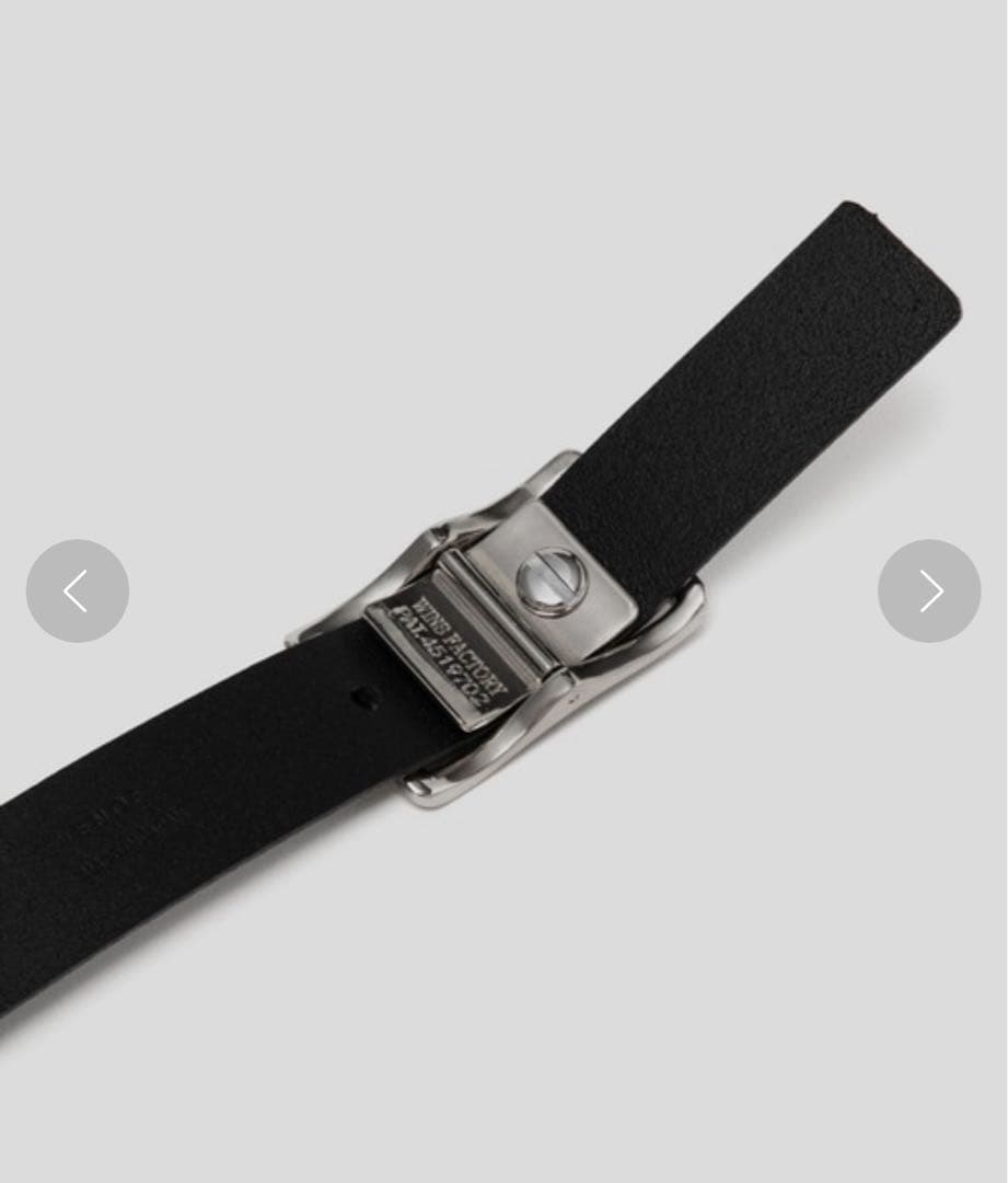 ENOF leather belt シルバー