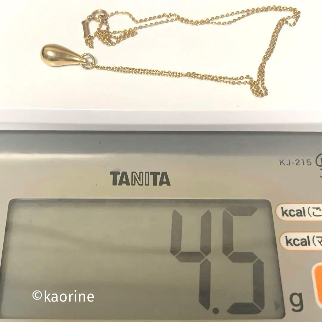 ティファニー K18 ゴールド エルサ・ペレッティ ティアドロップ ネックレス